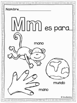 Alphabet Coloring Pages - Spanish by Spanish Class | TpT