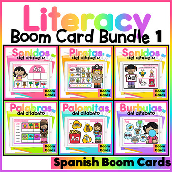 Preview of Spanish Alphabet Digital Bundle #1 - Boom Cards