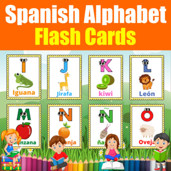 Spanish Alphabet Flashcards. Alphabet Posters in Spanish. Alfabeto en ...