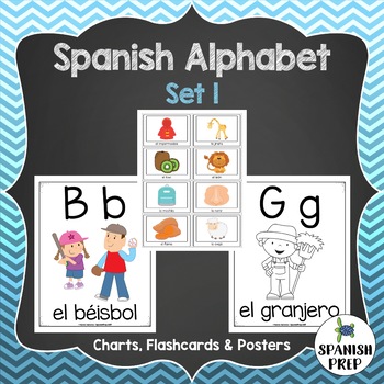 Spanish Alphabet Posters and Flashcards - Set 1 by Spanish Prep