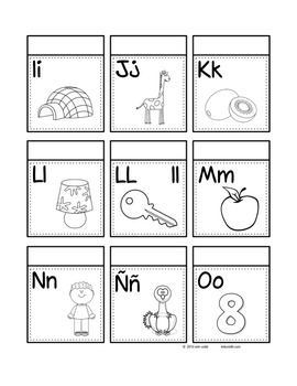 Spanish Alphabet Flashcards and Interactive Notebook | TPT