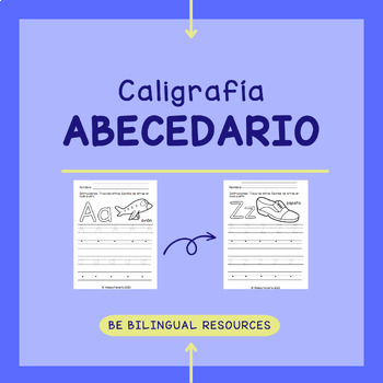 Preview of Spanish Alphabet Handwriting Pages/Hojas de Caligrafía de Alfabeto