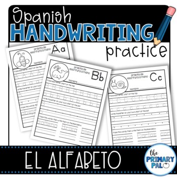 Preview of Spanish Alphabet Handwriting Practice
