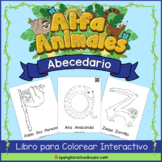 Spanish Alphabet Interactive Coloring Book & Videos {Alfa 