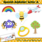 Spanish Alphabet Letter A Clip art