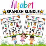 Spanish Alphabet Letter Flash Cards BUNDLE for Kids-54 Low