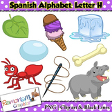 Spanish Alphabet Letter H Clip art