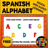 SPANISH ALPHABET LETTERS SOUNDS BOOM CARDS ⭐ Spanish Alpha