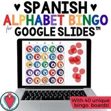 Spanish Alphabet Loteria Bingo Game Digital Activity for G