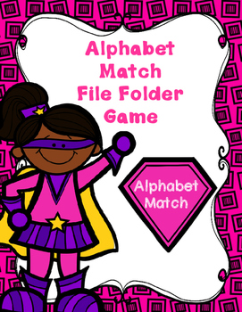 Preview of Spanish Alphabet Match Bilingual Center or File Folder Game