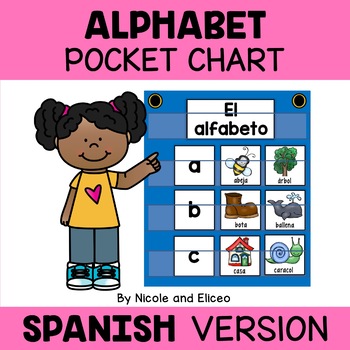Preview of Spanish Alphabet Pocket Chart Center