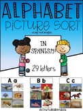 Spanish Alphabet Picture Sort With Real Images