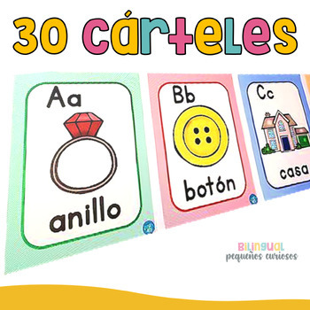 Carteles del Abecedario/ Posters del alfabeto/ Spanish Alphabet Posters