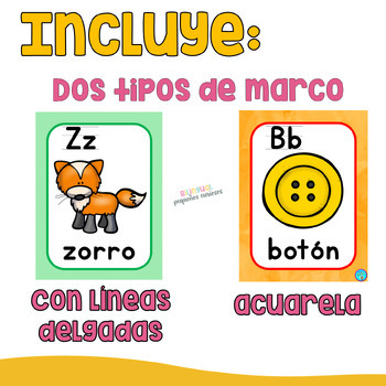 Carteles del Abecedario/ Posters del alfabeto/ Spanish Alphabet Posters