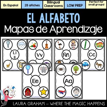 Preview of Alphabet posters in Spanish - Afiches del Alfabeto en Español