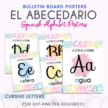 Cursive Alphabet Letters for Wall Decoration or Bulletin Board Titles