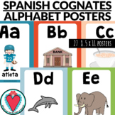 Spanish Alphabet Posters - Spanish Cognates - Beginning Sp