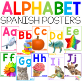 Spanish Alphabet Posters with Real Pictures | Colorful Cla