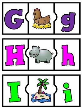 Spanish Alphabet Puzzles Beginning Sounds by Bilingual Teacher World