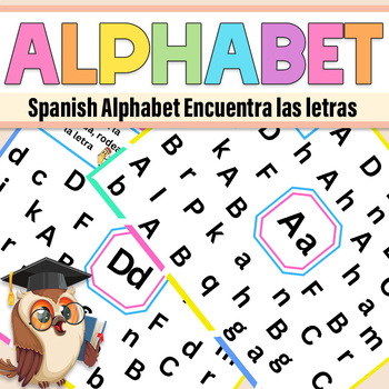 Preview of Spanish Alphabet | Spanish Alphabet Encuentra las letras