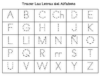 Spanish Alphabet Tracing by Steffani Ibarra | Teachers Pay Teachers