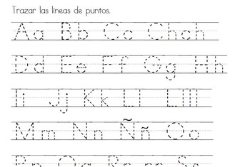 Preview of Spanish Alphabet Tracing Worksheet