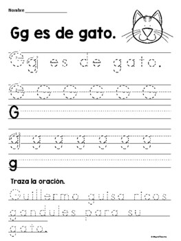 Spanish Alphabet Tracing with Alliteration by Bilingual Treasures