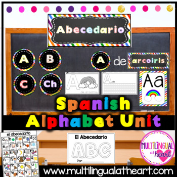 Preview of Spanish Alphabet Unit ~ El Abecedario Lesson & Classroom Decor ~ ABC Book