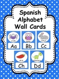 Spanish Alphabet Wall Cards Polka Dots
