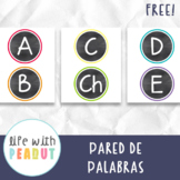 Spanish Alphabet Word Wall Letters, Pared de Palabras