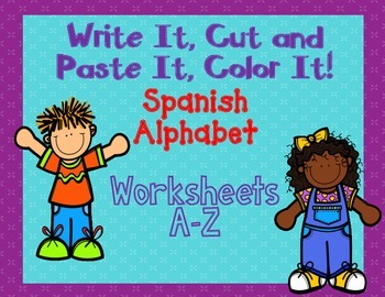 Preview of Spanish Alphabet Worksheets