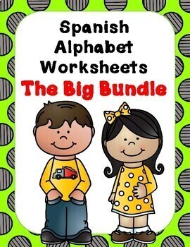 Preview of Spanish Alphabet Worksheets | The Big Bundle