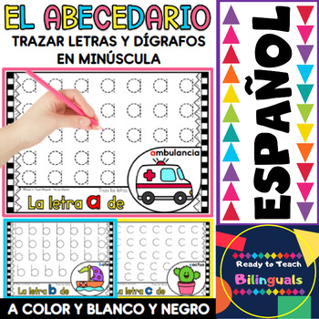 Preview of Spanish Alphabet  Worksheets - Tracing Lowercase Letters  ( Abecedario Español )