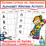 Spanish Alphabet Writing, Tracing, Cutting Activities.  Al