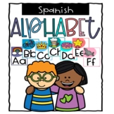 Spanish Alphabet and Sight Word Cards - BLUE & BRIGHT