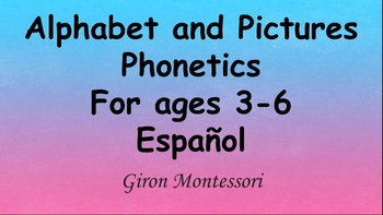 Preview of Spanish Alphabet with Pictures