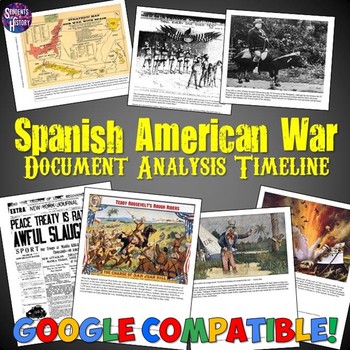 Preview of Spanish American War Document Analysis Timeline