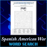 Spanish American War Word Search Puzzle