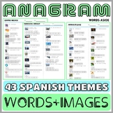 Spanish Anagram Vocabulary Worksheets Puzzles SpEd Speech Therapy