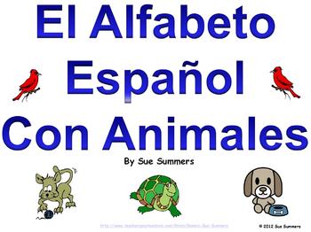 Spanish Alphabet Animals Worksheets Teaching Resources Tpt