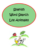 Spanish Animals Animales Word Search Build Vocabulary Impr