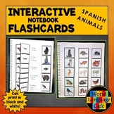 Spanish Animals Flashcards Interactive Notebook Flashcards