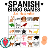 Spanish Animals Vocabulary Loteria Bingo Game Elementary S