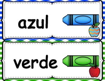 Spanish Apple Colors / Colores by Miss Bilingual | TPT