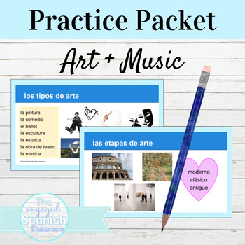 Preview of Spanish Art and Music Activity Packet