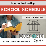 Spanish | Artful Reading Comprehension - School Subjects (