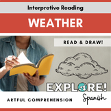 Spanish | Artful Reading Comprehension - Weather (EDITABLE!)