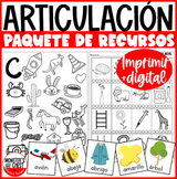 Preview of Spanish Articulation Bundle Articulacion Cards for Speech Therapy All Sounds
