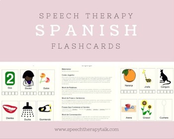 Preview of Spanish Articulation Flashcards, Games, and Screener