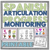 Spanish Articulation Progress Monitoring - Printable